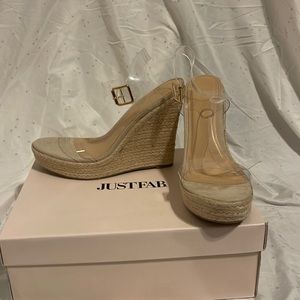 Clear espadrilles